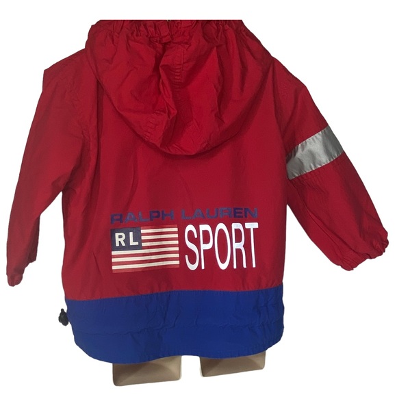 Ralph Lauren Polo Sport Jacket Size 12M - 24M  L XL Colorblock Spell Out Flag - Picture 2 of 14